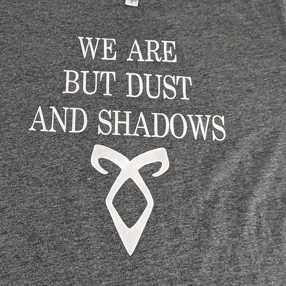 We Are But Dust And Shadows Grey Tee Medium